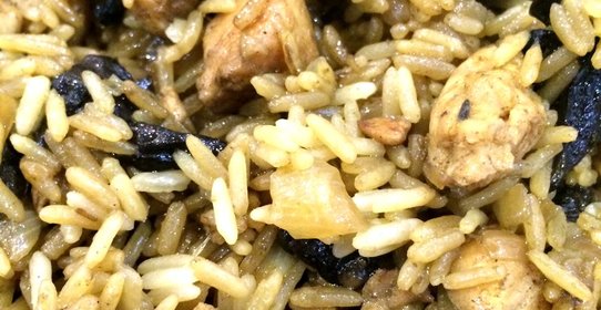 Грибной рис с курицей