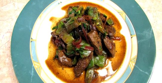 Печенка на сковороде