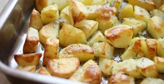 Картофель, запеченный в оливковом масле