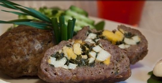 Зразы с зеленым луком