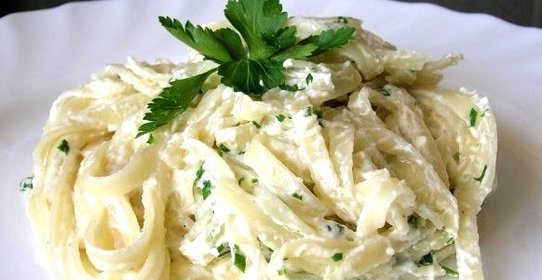 Фетучини с соусом Альфредо