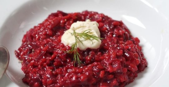 Свекольное ризотто