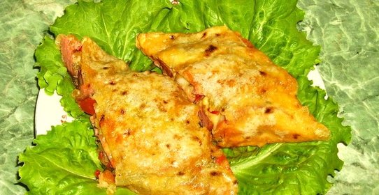 Рулет из лаваша в духовке