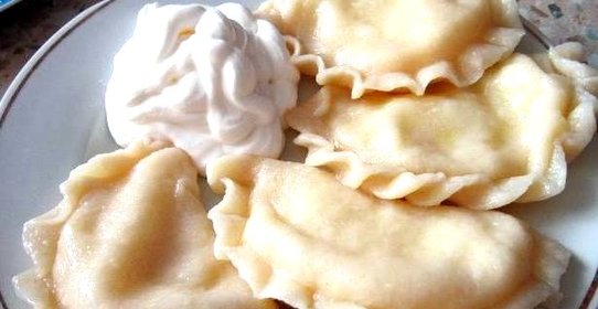 Вареники с творогом и картошкой