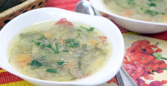 Рассольник с маринованными огурцами