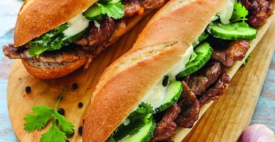 Сэндвичи со свининой на гриле