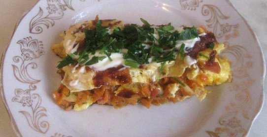 Омлет с морковью