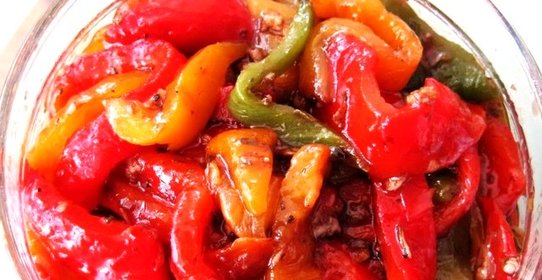 Перец жареный кусочками