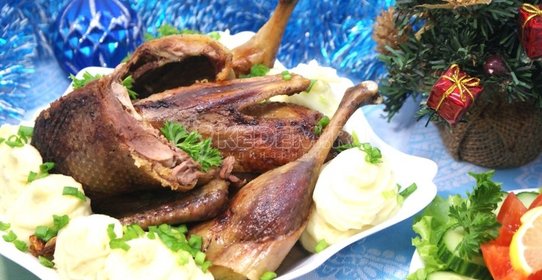 Утка запеченная в рукаве