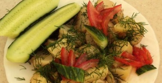 Кабачки тушеные с картофелем