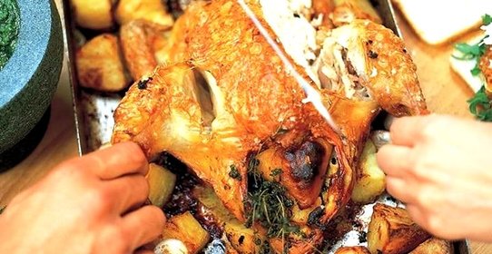 Жареная курица с лимоном от Джейми Оливера