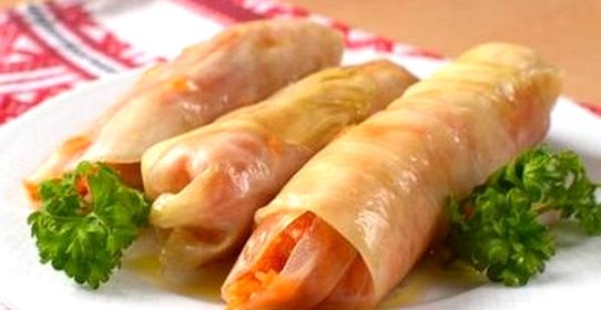 Маринованные голубцы с морковкой