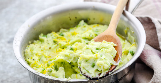 Зеленое картофельное пюре