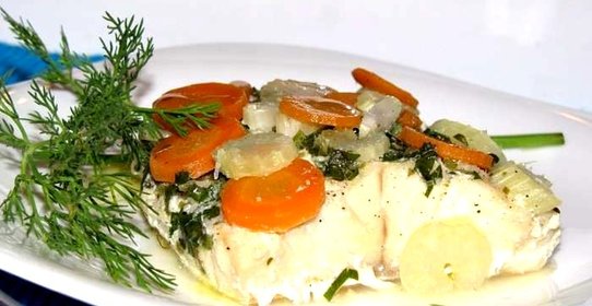 Палтус в духовке в фольге