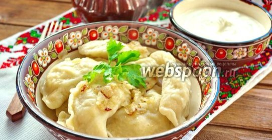 Украинские вареники с капустой и яйцом