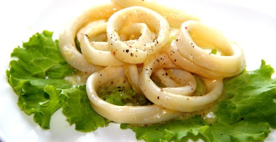 Кальмар в сметанном соусе