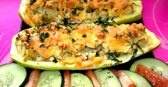 Брокколи с кабачками в духовке