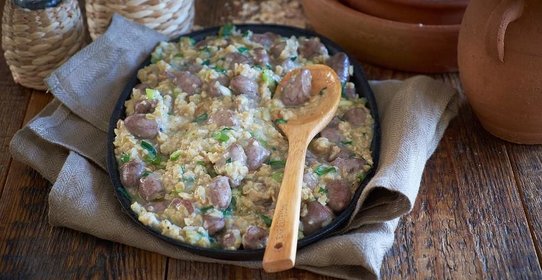 Ленивый хаггис из куриных сердечек