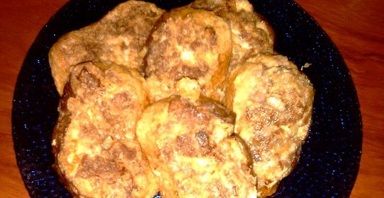 Гренки с мясом