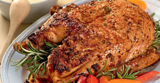 Жареная утка с соусом порто