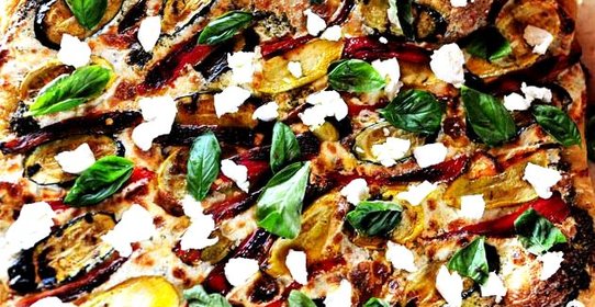 Вегетарианская пицца на гриле