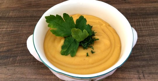 Пюре из красной чечевицы