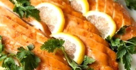 Медово-лимонные куриные грудки