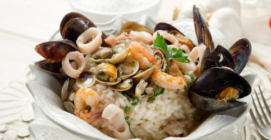 Ризотто с морепродуктами