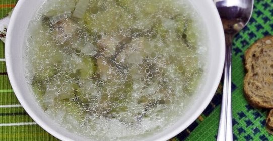 Рассольник с перловкой