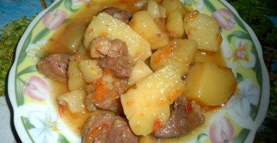 Жаркое с гусиного мяса