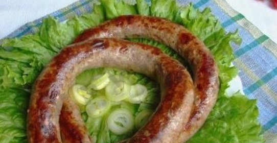 Домашняя колбаса в духовке