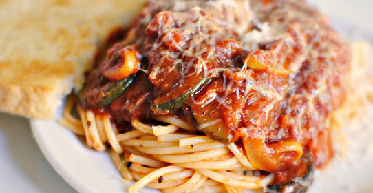 Тальяттеле с овощами