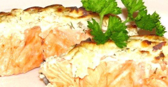 Кижуч в сметане