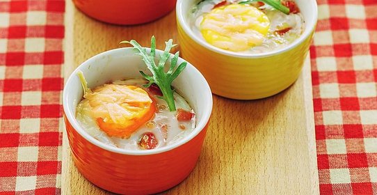 Запеченные яйца на завтрак