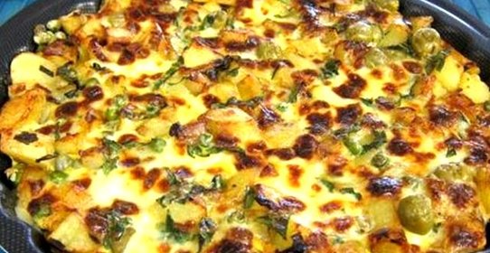 Яичница с горошком