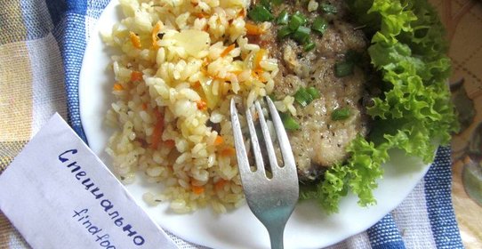 Рисовый гарнир к рыбе