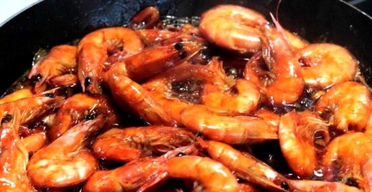 Креветки в соево-чесночном соусе
