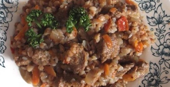 Каша гречневая с мясом