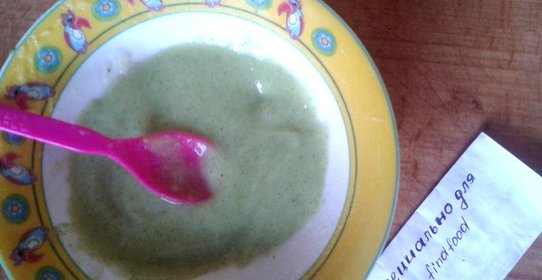 Детское пюре из брокколи и картофеля