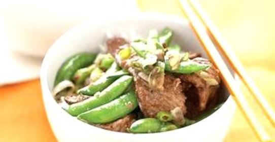 Жаркое из говядины с горохом