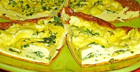 Омлет со сметаной и петрушкой