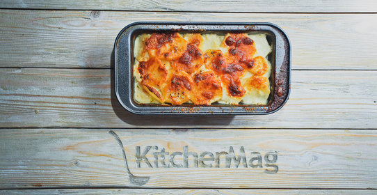 Картофельный гратен с сыром пармезан