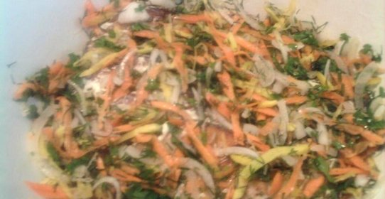 Кабачки с овощами