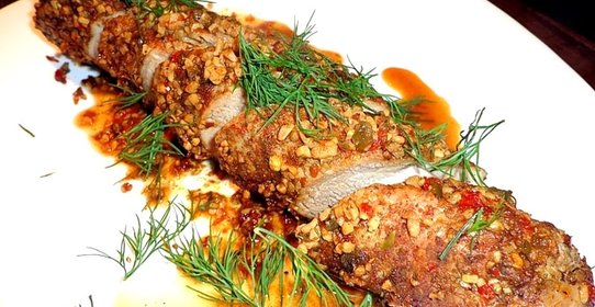 Свиная вырезка, запеченная в фольге