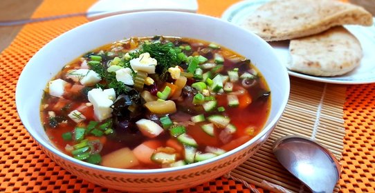 Зеленый борщ без щавеля