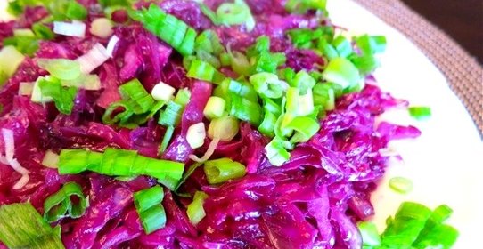 Соте из красной капусты