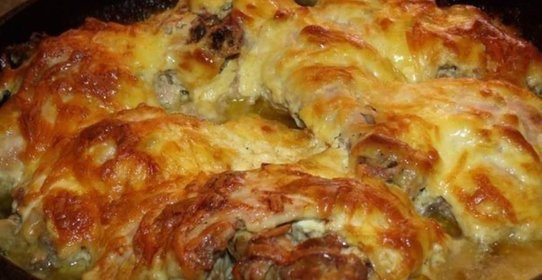 Курочка с чесноком и сыром