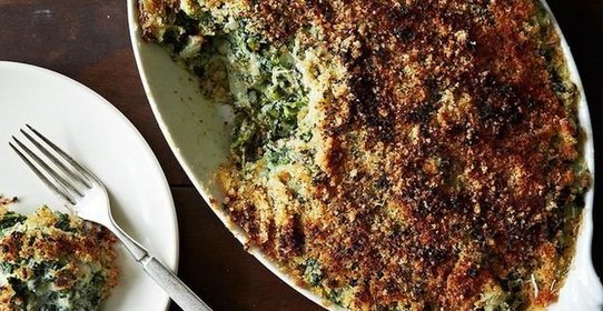 Гратен со шпинатом