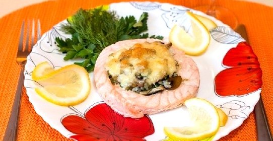 Медальоны из семги