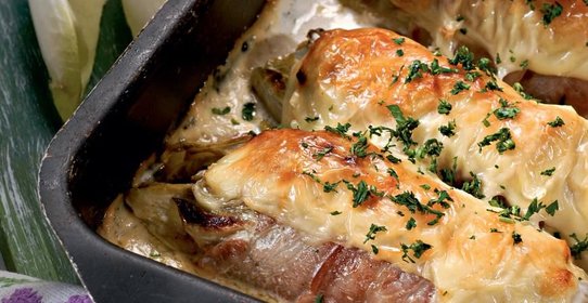 Цикорий в беконе